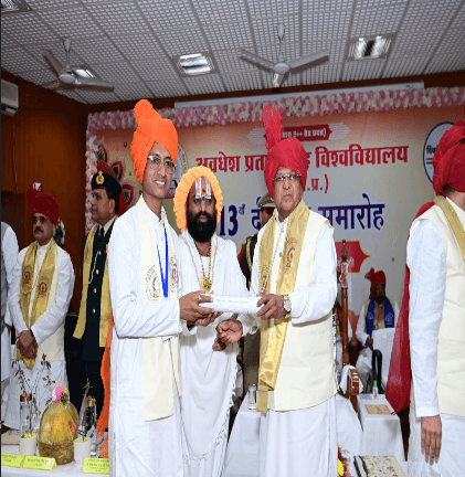 Ph.D. degree conferred by MP Governor